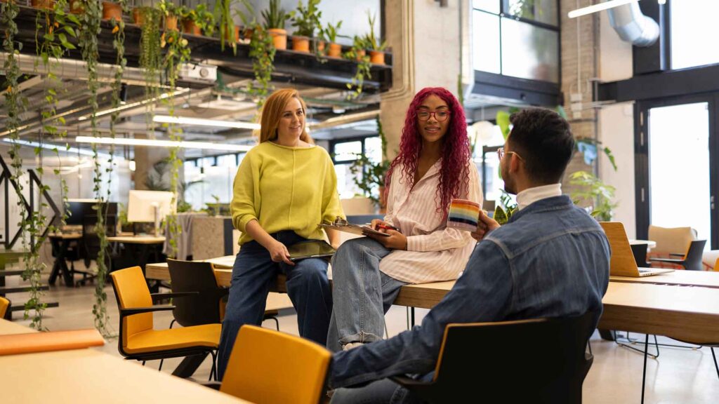 People meeting in office